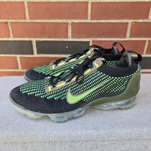 Nike Air Vapormax Black Green Chlorophyll Cargo Khaki Men Size 12 DQ7640-001